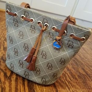 Dooney & Bourke Canvas Logo Mini Bucket Bag